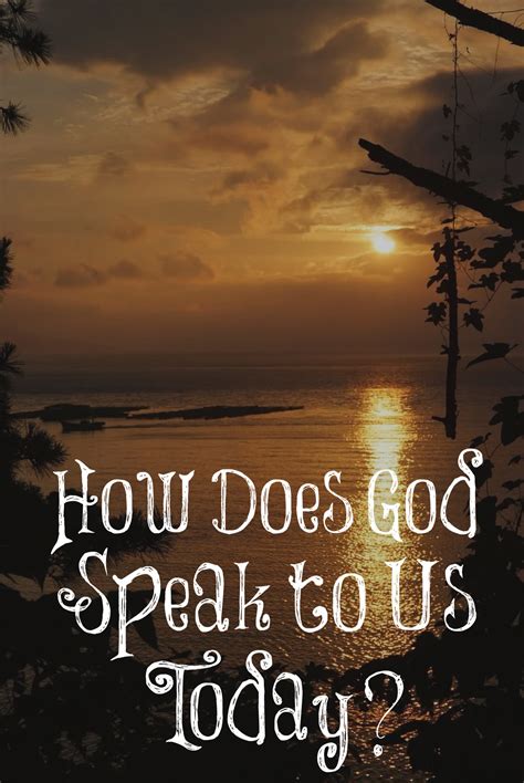 How Does God Speak To Us Today The Transformed Wife