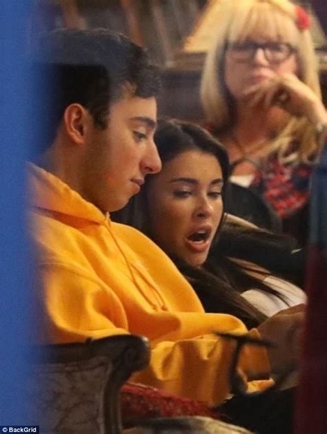 Madison Beer Cuddles Man Before Getting Tattoo In La Daily Mail Online