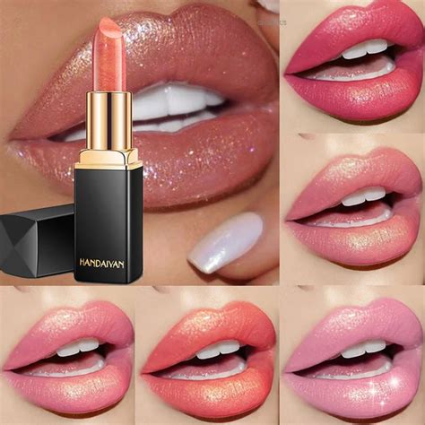 Hot Sales Luxury Lipstick Shiny Lips Makeup Waterproof Shimmer Long