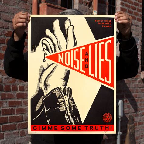 Inside The Rock Poster Frame Blog Obey Giant Noise And Lies Poster Release
