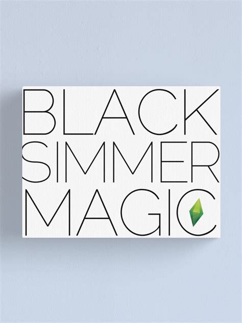 Black Simmer Magic Canvas Print For Sale By Xmiramira Redbubble
