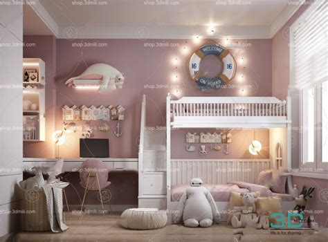 19 Cool Child Bedroom 3d Model Free Download Lvbags Mockup