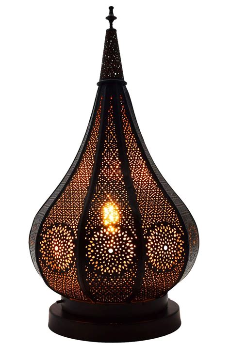 Browse a wide range of bedside lamps online at beacon lighting. Moroccan Vintage Table Lamp Light Kais 38cm Black Large ...