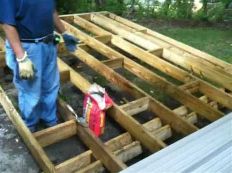 How to build a patio deck - YouTube