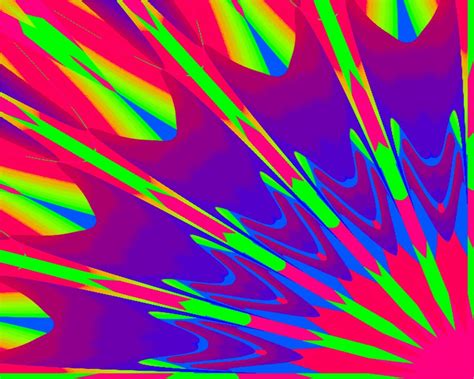 By Gizzzi Abstract Art Painting Rainbow Colors Neon Rainbow