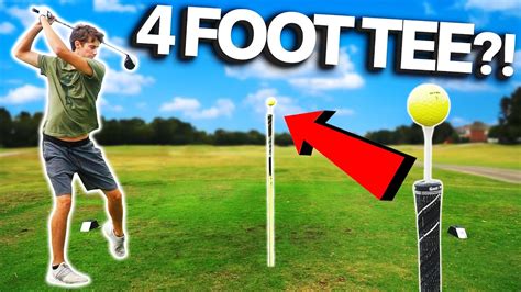 Playing With Worlds Biggest Golf Tee Gm Golf Youtube