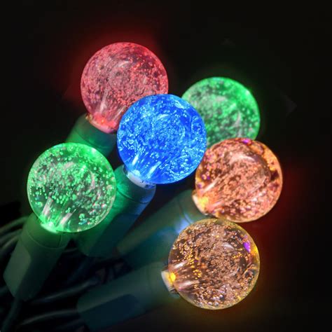 25 Multi Color G25 Bubble Fizz Orbs Led Light Set
