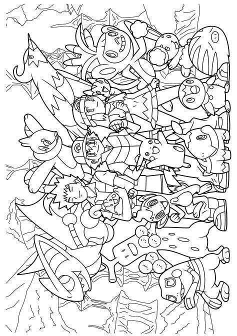 Coloring Page Pokemon Diamond Pearl Coloring Pages 67 Pokemon