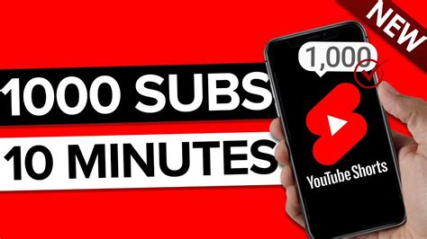 How To Get 1000 Subscribers On Youtube In 10 Minutes 2024 Update