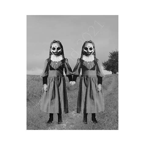 Haunted Creepy Twins Photo Printable Horror Wall Art Print Halloween Scary Instant Download Etsy