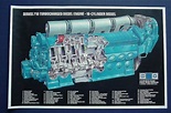 EMD Electro Motive 710 Diesel Engine Cutaway Poster -- Antique Price ...
