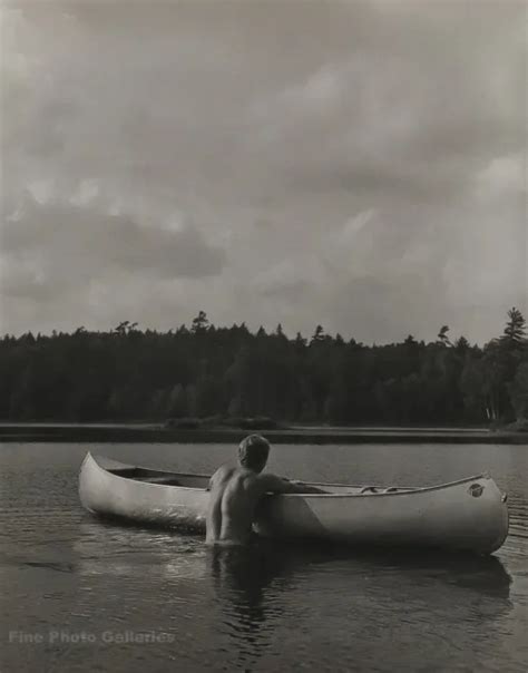VINTAGE BRUCE WEBER Male Nude JASON Canoe Adirondack Lake Photo