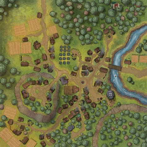 Village Map X3 Versions 35x35 Rdndmaps