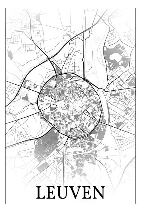 Leuven Belgium City Map 002 Digital Art By Dandi Studio Fine Art America