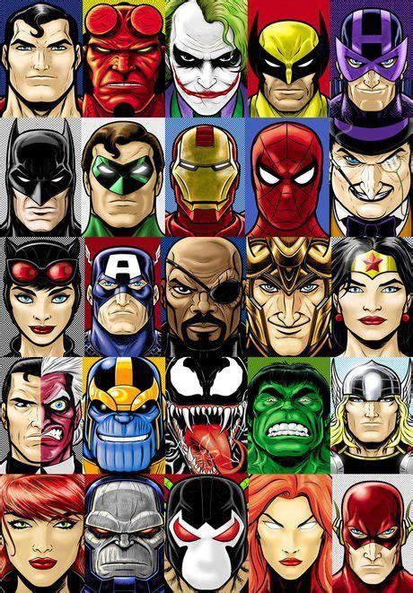 Comic Faces Dessins Marvel Art Héros Super Héros Marvel