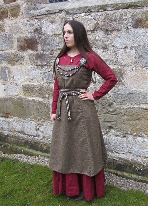Hangeroc Wool Viking Apron Dress 9500 Via Etsy Viking Dress