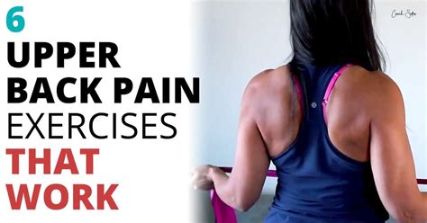 6 Upper Back Pain Exercises That Work Coach Sofia Fitness
