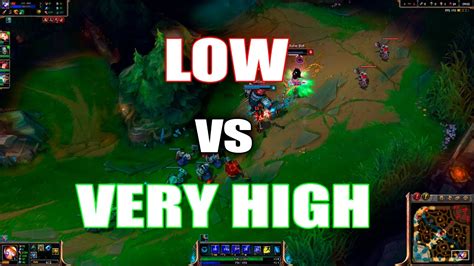 League Of Legends Very Low Vs Very High Graphics Youtube