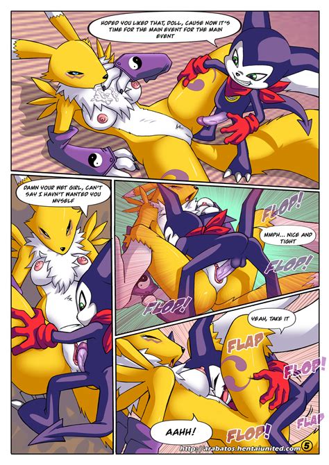 Rule 34 Anthro Arabatos Bandai Comic Cum Digimon Duo Female Impmon