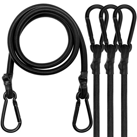 H Duty Bungee Cords Carabinar Clips S S C Rope 3ft 5ft Uk €099 Jinjibankjp