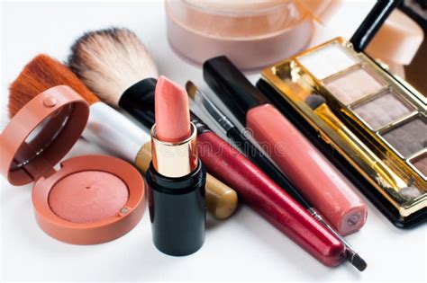 Makeup And Cosmetics Set Stock Photo Image Of Black 35868334