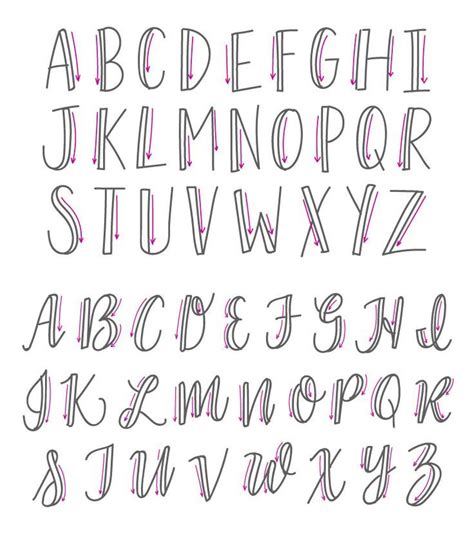 Lettering Alphabet Hand Lettering Tutorial Lettering Alphabet Lettering Tutorial