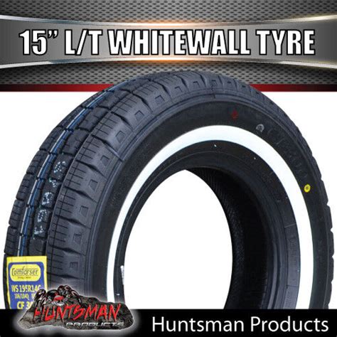 15 Whitewall 195r15c Comforser Tyre 25mm Line 195 15 Commercial White