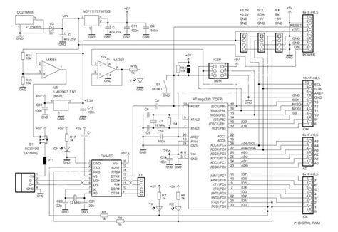 Arduino Uno Circuit Diagram Wiring Digital And Schematic