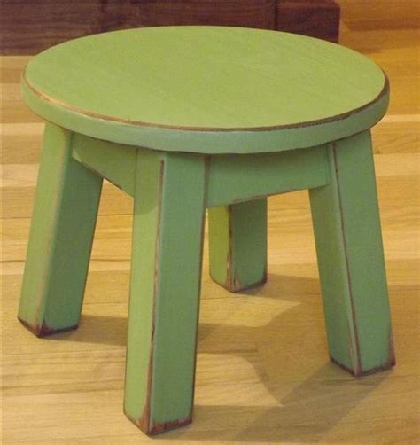 Reclaimed Wood Painted Riser Round Stool Step Stool Foot Etsy