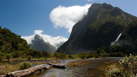 Mountains Landscapes Nature New Zealand Rivers Land