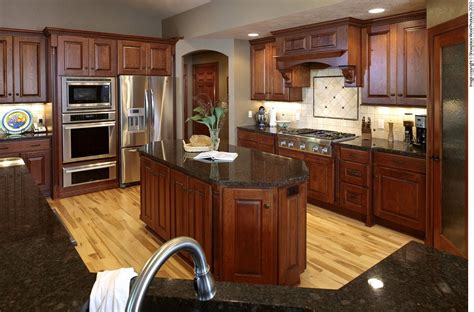 Cherry Kitchen Cabinets Cronen Cabinet And Flooring Kitchen