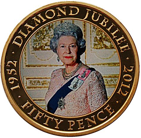 50 Pence Elizabeth Ii Diamond Jubilee Guernsey Numista