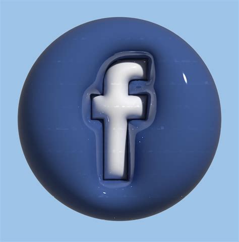 Premium Photo Facebook 3d Logo