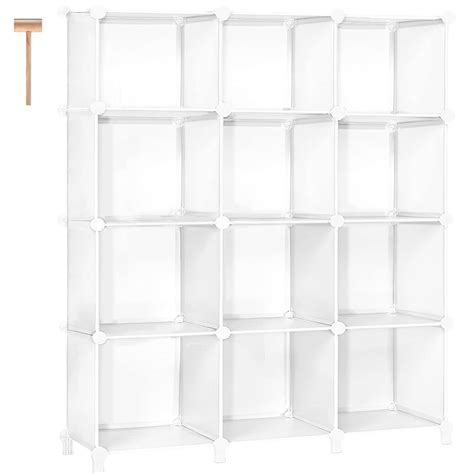 Buy Tomcare Cube Storage 12 Cube Bookshelf Closet Organizer Storage Shelves Shelf Cubes