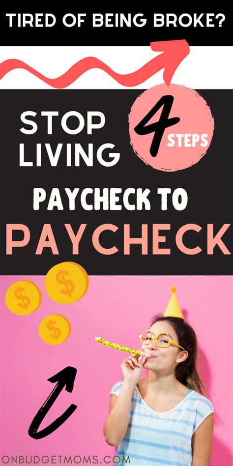 4 Steps To Stop Living Paycheck To Paycheck Best Money Saving Tips