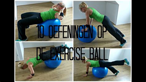 10 oefeningen op de exercise ball beginners youtube
