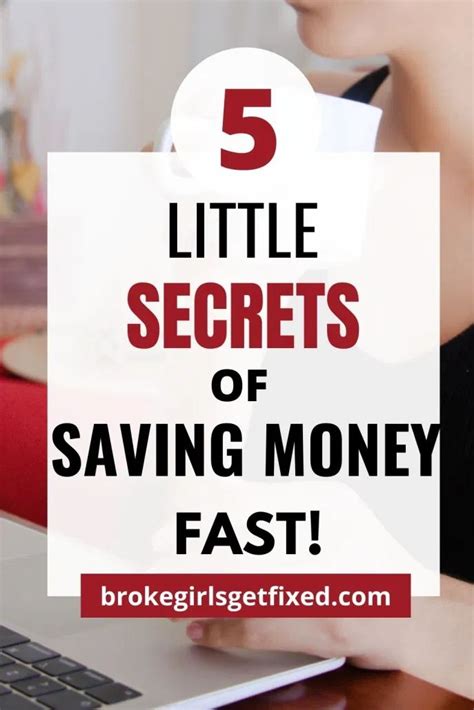 5 little secrets of saving money fast broke girls get fixed in 2021 save money fast saving