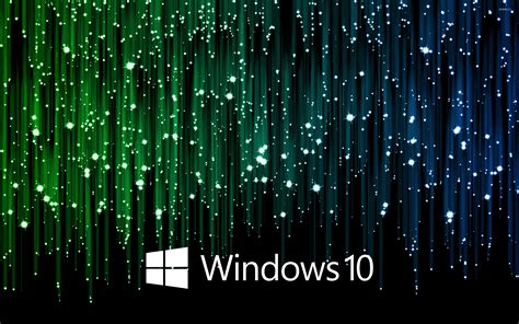 Windows 10 white text logo on meteor shower wallpaper - Computer ...