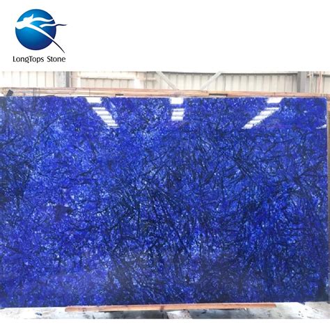 Buy Natural Stone Wall Blue Marble Slab From Xiamen Longtops Trading Co