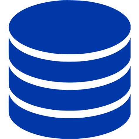 Royal Azure Blue Database 5 Icon Free Royal Azure Blue Database Icons