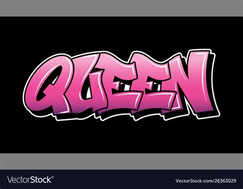 Graffiti Style Lettering Text Design Royalty Free Vector