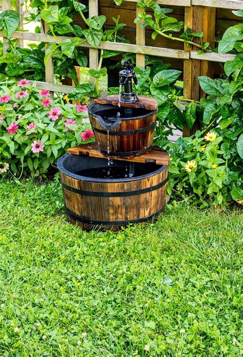 Backyard fountains can suit any garden style, garden size, or gardener's time commitment. 18 Outdoor Fountain Ideas - How To Make a Garden Fountain ...