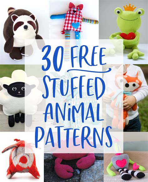 Printable Patterns For Stuffed Animals Printable World Holiday
