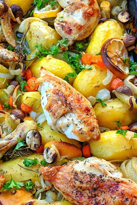 Hähnchen mit Gemüse aus dem Ofen Instakoch de Rezept Hähnchen mit Hot