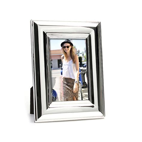 Whitehill Frames Silver Plated Photo Frame Wide Plain 4x6