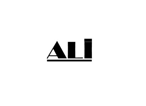 Ali Logo Design 27500010 Vector Art At Vecteezy
