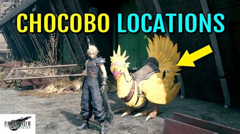All 3 Chocobo Locations Chocobo Search Mission Ff7 Remake Youtube