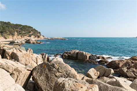 Coast Brave Costa Brava Girona Spain Stock Image Image Of