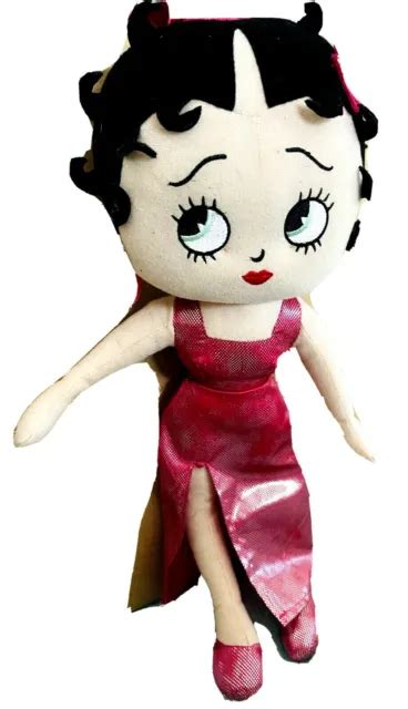Nwot Kelly Toy Betty Boop Stuffed Plush Doll 15 Pink Shiny Dress King