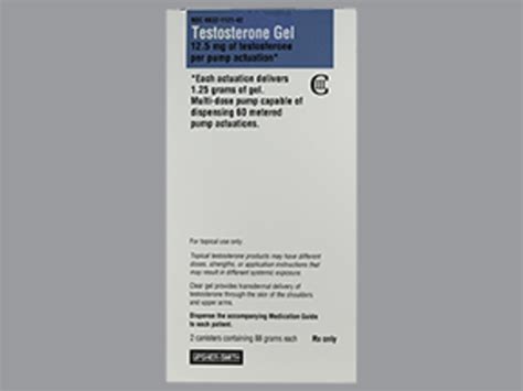 Dea Cl3 Testosterone 125mg Gel 2x75 Gm Pump By Upsher Smith Lab